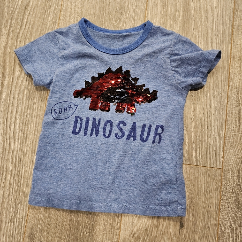 Blue boys dinosaur shirt